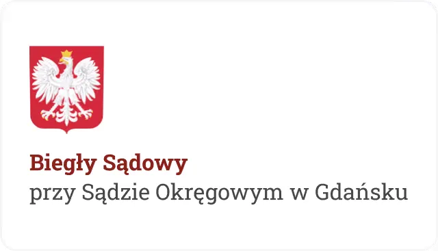 Pieczęć Biegły Sądowy przy Sądzie Okręgowym w Gdańsku
