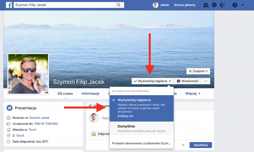 Zmiany algorytmu na Facebooku powodują zmiany wyświetlania znajomych i stron na Facebooku